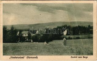 1937 Homoródfürdő, Homoród-fürdő, Baile Homorod; Hunterusfürdő / Honterusbad, Ansicht vom Berge. Verlag Johann Weiss Badbesitzer, F. Theil Fotograf / spa (fa)