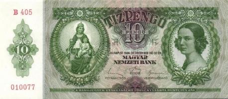 1936. 10P (5x) egymás utáni sorszámokkal T:I