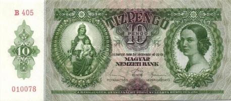 1936. 10P (5x) egymás utáni sorszámokkal T:I