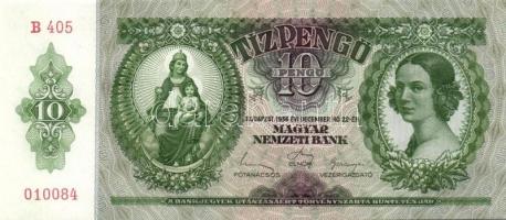 1936. 10P (6x) egymás utáni sorszámokkal T:I