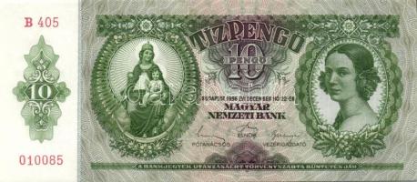 1936. 10P (3x) egymás utáni sorszámokkal T:I