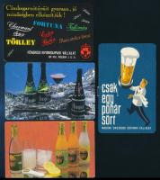 1969-1988 10 db itallal kapcsolatos kártyanaptár