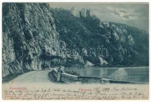 1899 (Vorläufer) Orsova, Kazán szoros este. Hutterer G. . / Kasanpartie / Kazaan gorge at night (EB)