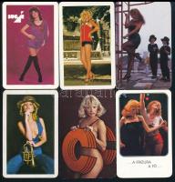 1978-1992 10 db nőkkel kapcsolatos kártyanaptár, közte sérültek