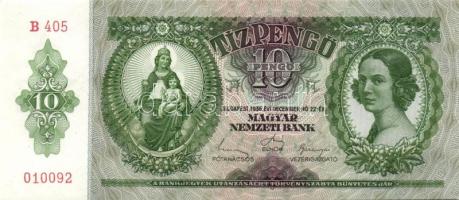 1936. 10P (5x) egymás utáni sorszámokkal T:I