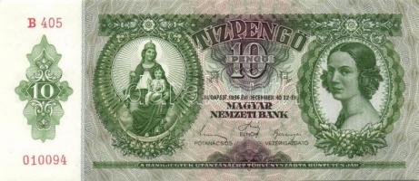 1936. 10P (5x) egymás utáni sorszámokkal T:I