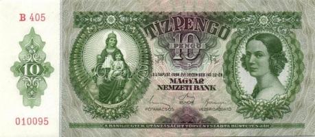 1936. 10P (5x) egymás utáni sorszámokkal T:I