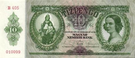 1936. 10P (3x) egymás utáni sorszámokkal T:I