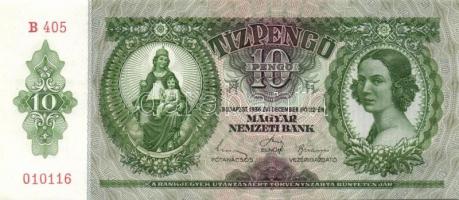 1936. 10P (5x) egymás utáni sorszámokkal T:I