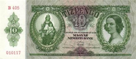 1936. 10P (5x) egymás utáni sorszámokkal T:I