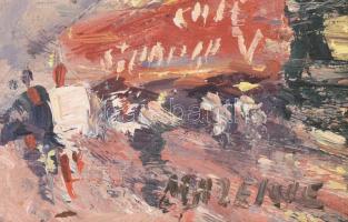 Mare...? jelzéssel: Arc de Triomphe híres párizsi emlékmű. Olaj, vászon, keretben, 15x22 cm