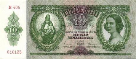 1936. 10P (4x) egymás utáni sorszámokkal T:I