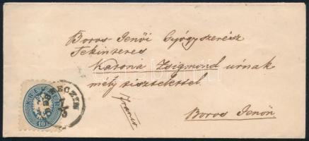~1864 10kr levélen DEBRECZIN - Boros Jenő