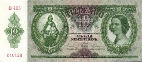 1936. 10P (3x) egymás utáni sorszámokkal T:I