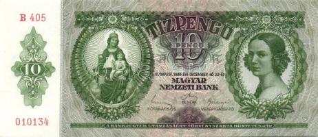 1936. 10P (5x) egymás utáni sorszámokkal T:I