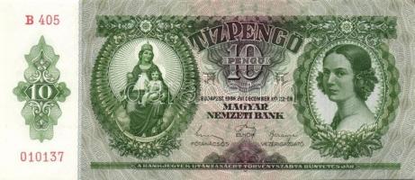 1936. 10P (5x) egymás utáni sorszámokkal T:I