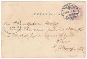 1898 (Vorläufer) Nagyvárad, Oradea; Kereskedelmi Csarnok, múzeum, Kishídfő, Püspöki palota és székes...