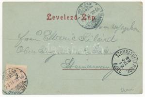 1899 (Vorläufer) Nagyvárad, Oradea; Püspöki palota és székesegyház este télen. Sonnenfeld Adolf kiad...