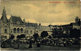 1912 Nagyvárad, Oradea, Grosswardein; Szent László tér, piac. Stern Béla 26259 (W.L. ?) / market square (EK)