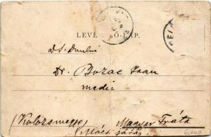 Belényes, Beius; Főgimnázium, kiszáradt folyó. Matits Ferenc kiadása / school, dried up river (fa)