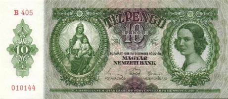 1936. 10P (4x) egymás utáni sorszámokkal T:I