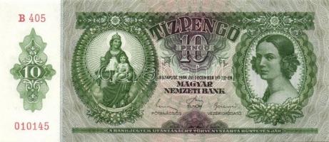 1936. 10P (4x) egymás utáni sorszámokkal T:I