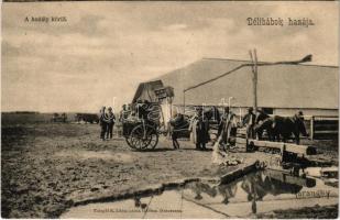 1902 Hortobágy, Délibábok hazája, a hodály körül, magyar folklór. Telegdi K. Lajos utóda kiadása (Debrecen)