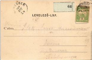 1902 Hortobágy, Délibábok hazája, a hodály körül, magyar folklór. Telegdi K. Lajos utóda kiadása (De...