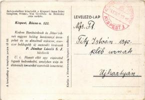 1943 Budapest XIX. Kispest, Jézus Szíve templom a Rózsa-, Vas Gereben- és Beniczky utca sarkán. Rózs...