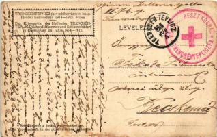 1915 Trencsénteplic, Trencianske Teplice; Sebesültjeink a fizikai gyógyintézetben. Kénes hőforrások ...