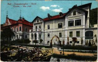 1918 Trencsénteplic, Trencianske Teplice; nyaralók, Villa Valli. Wertheim Zsigmond kiadása / spa, villas (EB)