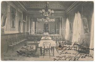 1907 Nadrág, Vasgyári Tiszti kaszinó terme, belső. Árpád Rusz / Beamten Casino Saal / officers casino of the iron works (factory), interior (ázott / wet damage)