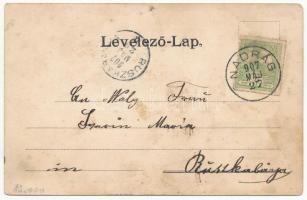 1907 Nadrág, Vasgyári Tiszti kaszinó terme, belső. Árpád Rusz / Beamten Casino Saal / officers'...