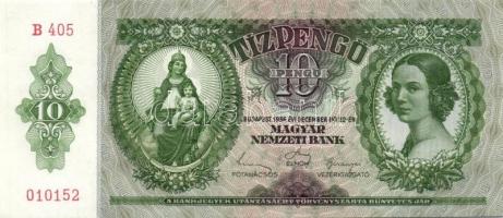 1936. 10P (6x) egymás utáni sorszámokkal T:I