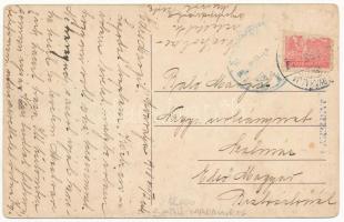 1918 Szinérváralja, Szinér-Váralja, Seini; Fő utca, Kir. járásbíróság / main street, county court (R...