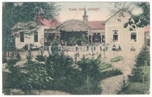 1911 Tenke, Tinca; fürdő vendéglő. Hochhauser József kiadása / spa restaurant (EK)