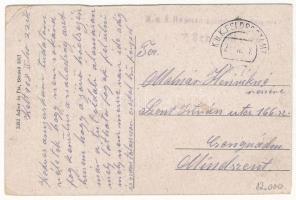 1918 Tusnádfürdő, Baile Tusnad; Vasútállomás és gőzmozdony, vonat. Adler és fia 3392. 1917. / Eisenb...