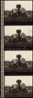 cca 1943 Magyar katona ágyúval, filmrészlet, 35×75 mm