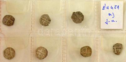 1387-1427. Parvus Ag "Zsigmond" kapszulában (50db) kisalakú, fekete műbőr berakóban, szint...