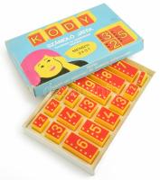 Kody számoló játék óvodások és kisiskolások számára, retró készségfejlesztő játék, komplett, eredeti dobozában