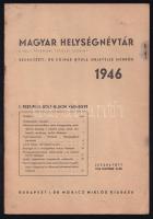 1946 Magyar Helységnévtár a volt trianoni terület szerint, Pest-Pilis-Solt-Kiskun vármegye, szerk.: Dr. Csihás Gyula, 24p