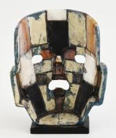 Mexikói Maya halotti maszk, Pietra dura szerű technikával készült drágakövekből, jelzés nélkül, hibá...