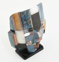 Mexikói Maya halotti maszk, Pietra dura szerű technikával készült drágakövekből, jelzés nélkül, hibá...