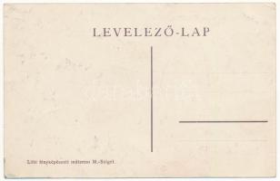 Magura, sodronykötél pálya állomás télen. Löbl fényképészeti műterem / industrial ropeway station, m...