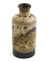 Német retró kerámia váza, jelzés nélkül, hibátlan, m: 16 cm