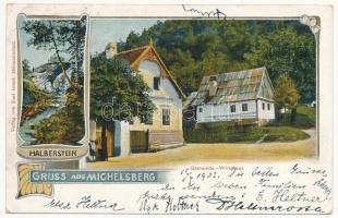 1902 Kisdisznód, Michelsberg, Cisnadioara; Halberstein, Gemeinde Virtshaus. Karl Graef / Vendéglő / restaurant. Art Nouveau (EK)