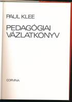 Klee, Paul: Pedagógiai vázlatkönyv. Ford.: Karátson Gábor. Bp., 1980, Corvina. Fekete-fehér ábrákkal...