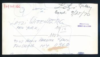 1970 Külföldi (amerikai) szakácsok Budapesten, köztük a magyar származású Latzi Wittenberg, sajtófot...