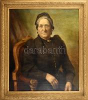 Jelzés nélkül, 1900 körül: Hölgy portré. Olaj, vászon, Dekoratív, antik fakeretben. 73x63 cm