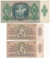 1936. 10P csillagos sorszám + 1939. 5P (2x) T:XF-F közte hajtatlan, szép papír